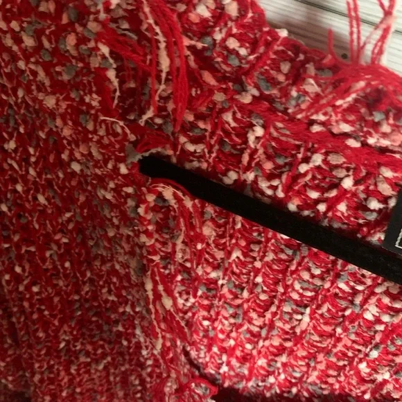 Polly & Esther V-Neck Red Sweater - Picture 3 of 4